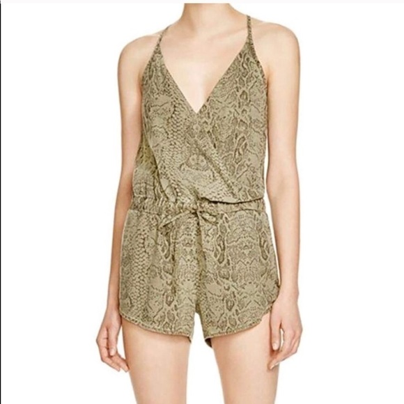 Bella Dahl Romper Tencel Snake Print - Picture 1 of 6